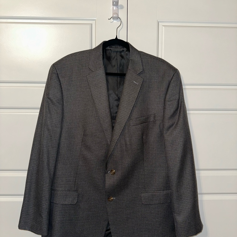 Chaps Gray Micro-Check Sport Coat